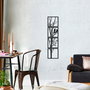 Wallity Tree And Birds S - Escultura de pared de metal negro (4 piezas)